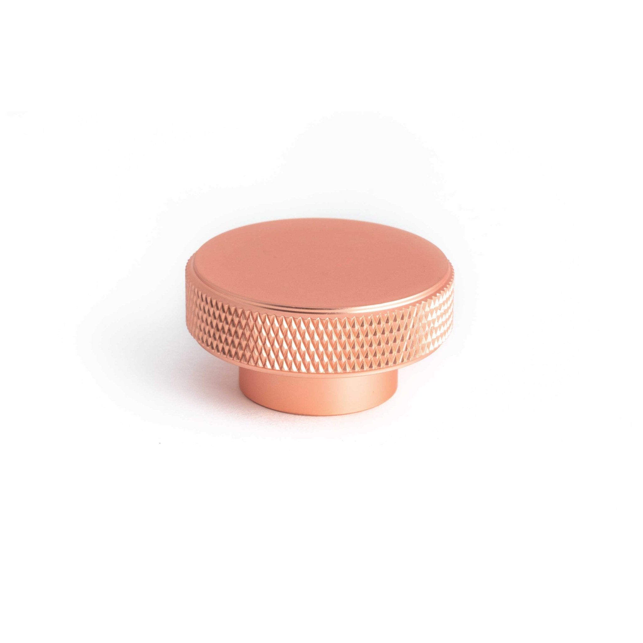 Knurl 40mm Knob-Satin Copper--The Hairpin Leg Co.