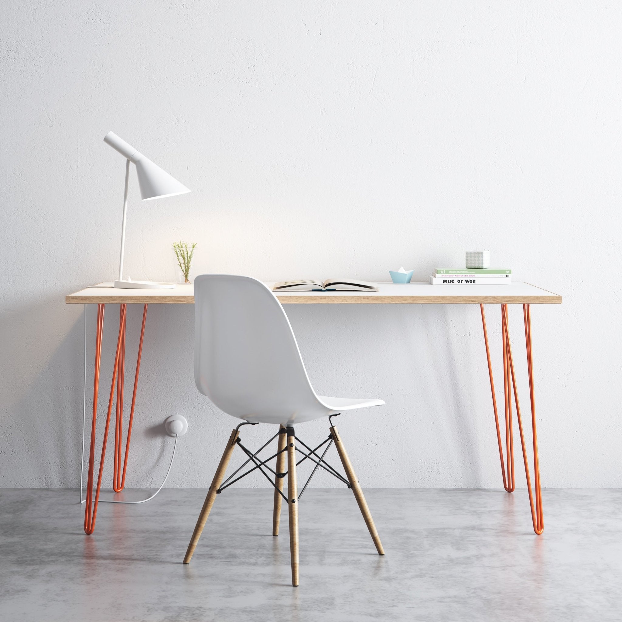 Dressing table with on sale hairpin legs